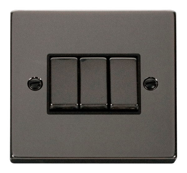 Click VPBN413BK Plateswitch 3G 2W 10A BN