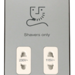 Click VPCH100WH Shaver Socket 115/230V