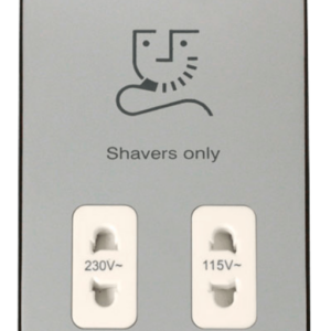 Click VPCH100WH Shaver Socket 115/230V