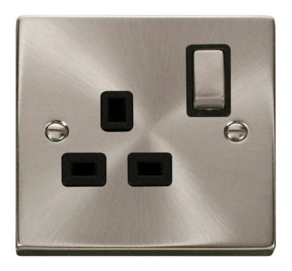 Click VPSC535BK Socket DP 1G Swd 13A