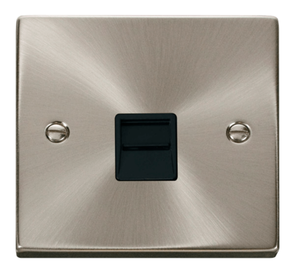 Click VPSC120BK Socket Tel Master Sgl SC