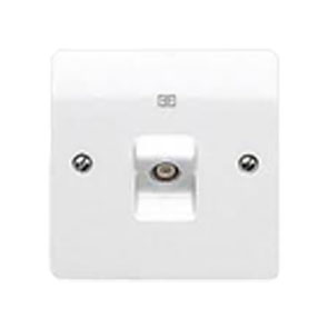 MK K3520WHI Socket TV/FM Single