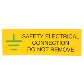 Ind Signs IS0610SA Elec Conn Label Pk10