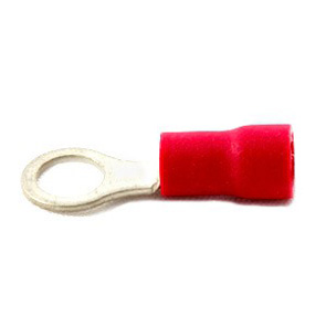 Unicrimp QRR5 Term Ring 5mm Red Pk=100