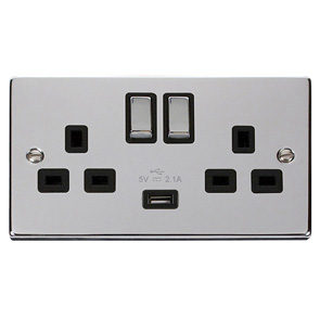Click VPCH570BK Socket 2G Swd & USB 13A