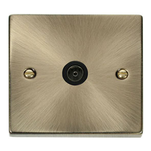 Click VPAB065BK Socket CoAx Single AB