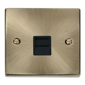 Click VPAB125BK Socket Tel Master Sgl AB