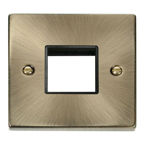 Click VPAB402BK Frontplate 1G 2Aperture