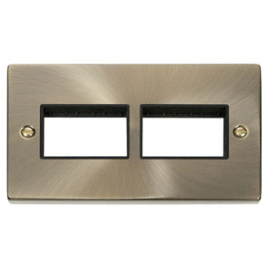 Click VPAB406BK Frontplate 2G 6Aperture
