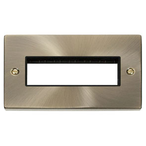 Click VPAB426BK Frontplate 2G 6Aperture