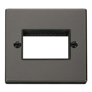 Click VPBN403BK Frontplate 1G 3Aperture