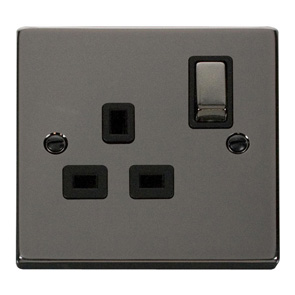 Click VPBN535BK Socket DP 1G Swd 13A