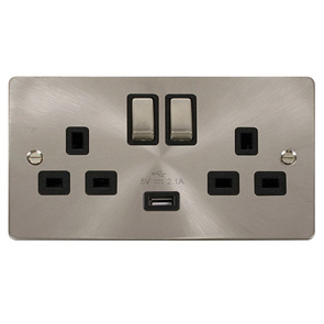 Click FPBS570BK Socket 2G Swd & USB 13A