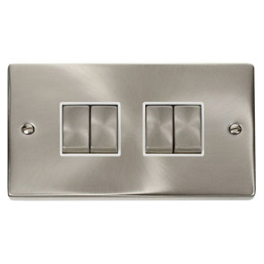 Click VPSC414WH Plateswitch 4G 2W 10A SC