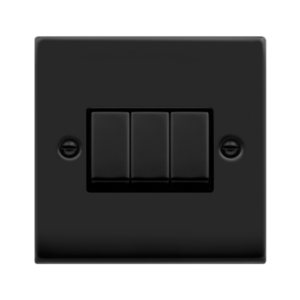 Click VPMB413BK Plateswitch 3G 2W 10A MB