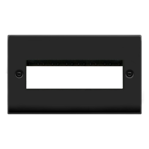 Click VPMB426BK Frontplate 2G 6 Aperture