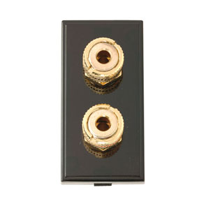 Click MM495BK Socket 2xLoud Speaker Blk